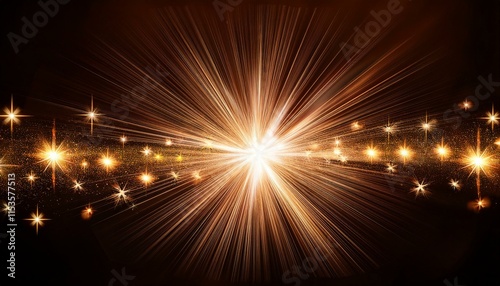 light glow effect stars bursts with sparkles isolated on background