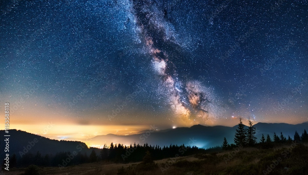 Fototapeta premium milky manner starry sky