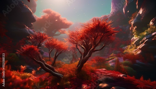 near up of red vegetation uhd wallpaper