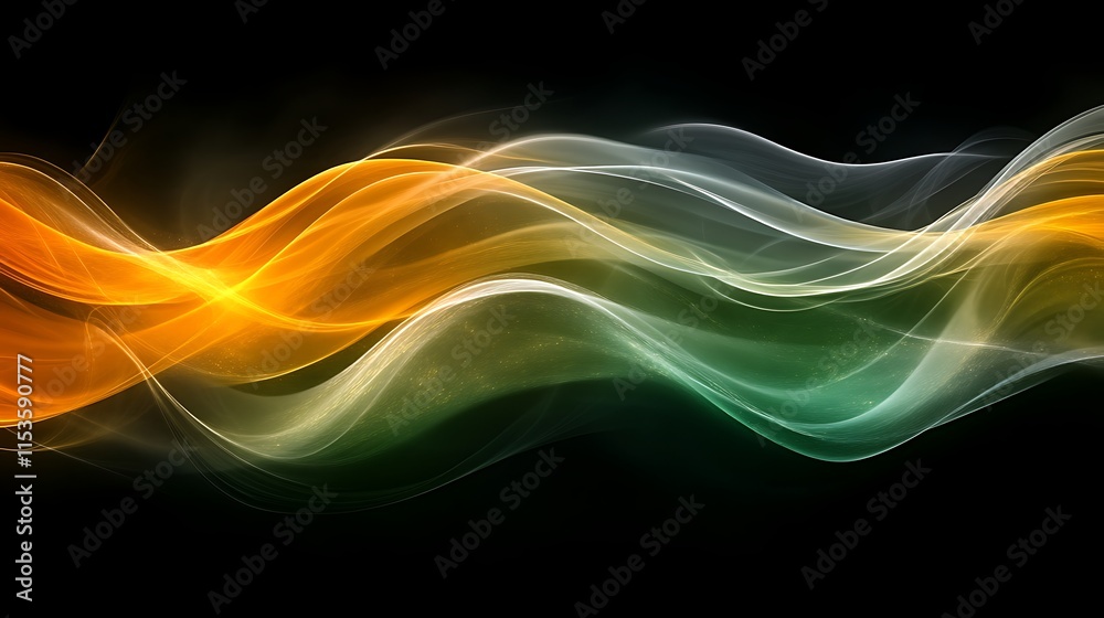 Naklejka premium Abstract colorful wave design.