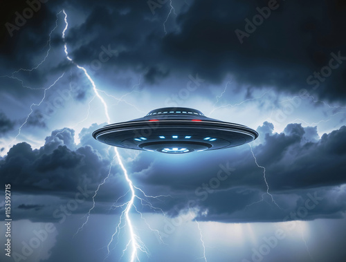 UFO UAP UAS Spacecraft Flying Saucer Aliens Extraterrestrials In A Cinematic Image Style Dark Eerie Paranormal Environment 300 PPI High Resolution PNG Image