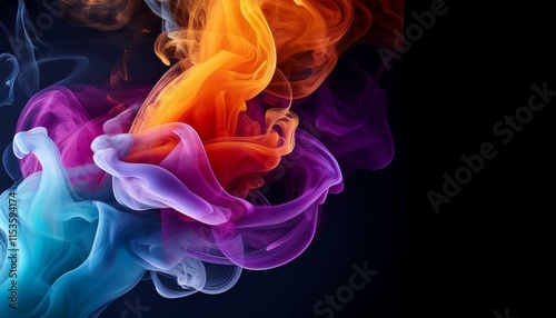 abstract colourful smokes
