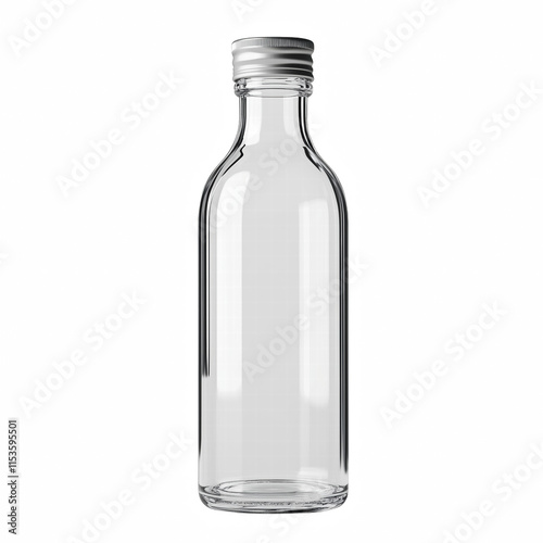 Wallpaper Mural clear glass bottle isolated on transparent background Generative Ai. Torontodigital.ca