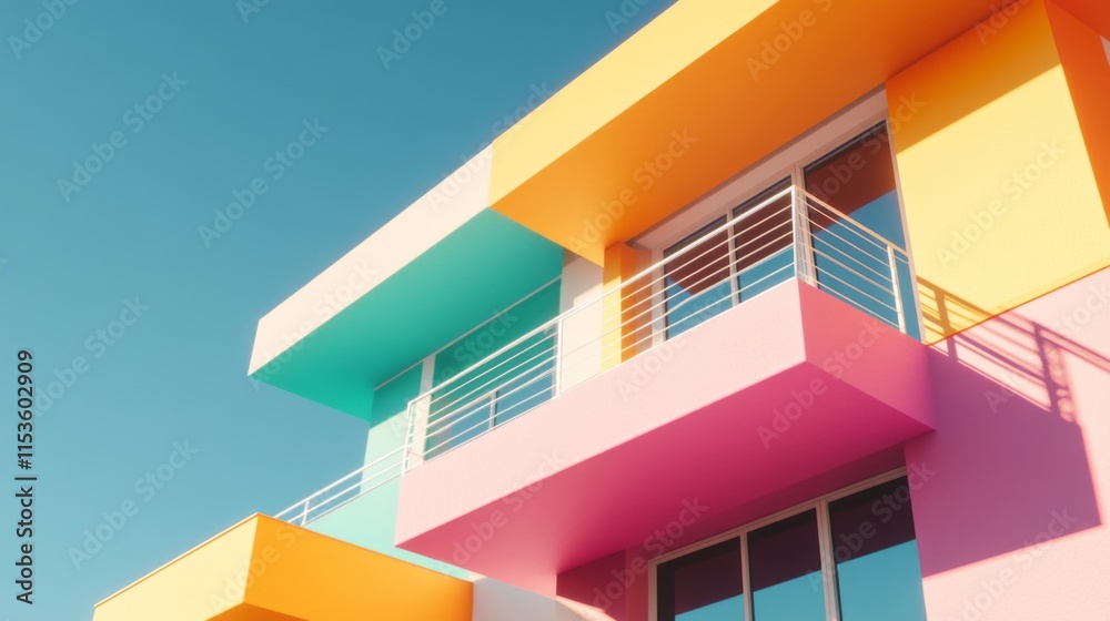 Vibrant Urban Architecture in Soft Light Vibrant Urban Architecture in Soft Light