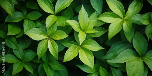 Clematis viticella Carmencita showcases vibrant green leaves, enhancing the beauty of garden design. The striking appearance of clematis viticella Carmencita makes it a perfect choice for garden photo