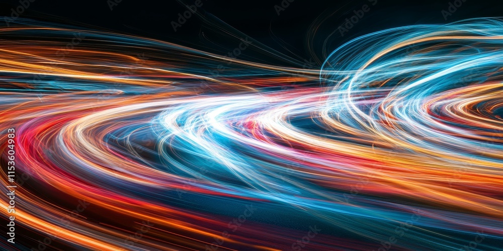 Dynamic light trails in this art image showcase stunning effects. This long exposure photo captures mesmerizing light trails, creating a captivating visual experience. Dynamic light trails in this art image showcase stunning effects. This long exposure photo captures mesmerizing light trails, creating a captivating visual experience.