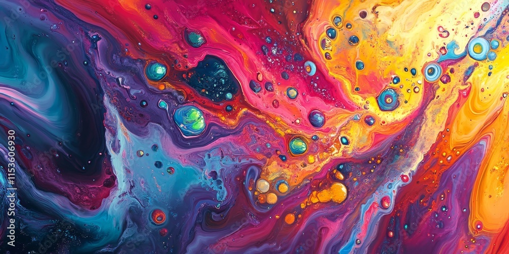 Bright, swirling patterns of vibrant liquid art showcase a stunning explosion of colors that capture the eye and engage the imagination with their dynamic movement and beauty. Bright, swirling patterns of vibrant liquid art showcase a stunning explosion of colors that capture the eye and engage the imagination with their dynamic movement and beauty.