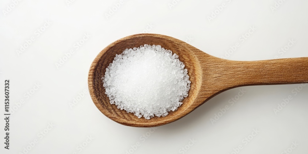 Crystalline citric acid displayed in a wooden spoon against a white background, showcasing the purity and texture of crystalline citric acid for culinary and household applications. Crystalline citric acid displayed in a wooden spoon against a white background, showcasing the purity and texture of crystalline citric acid for culinary and household applications.