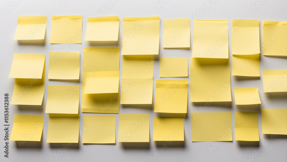 Yellow Post-It Note on Isolated Transparent Background for Creative Ideas Yellow Post-It Note on Isolated Transparent Background for Creative Ideas