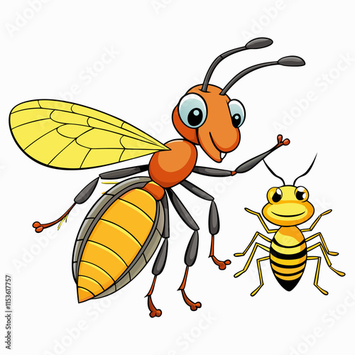 bee and honey