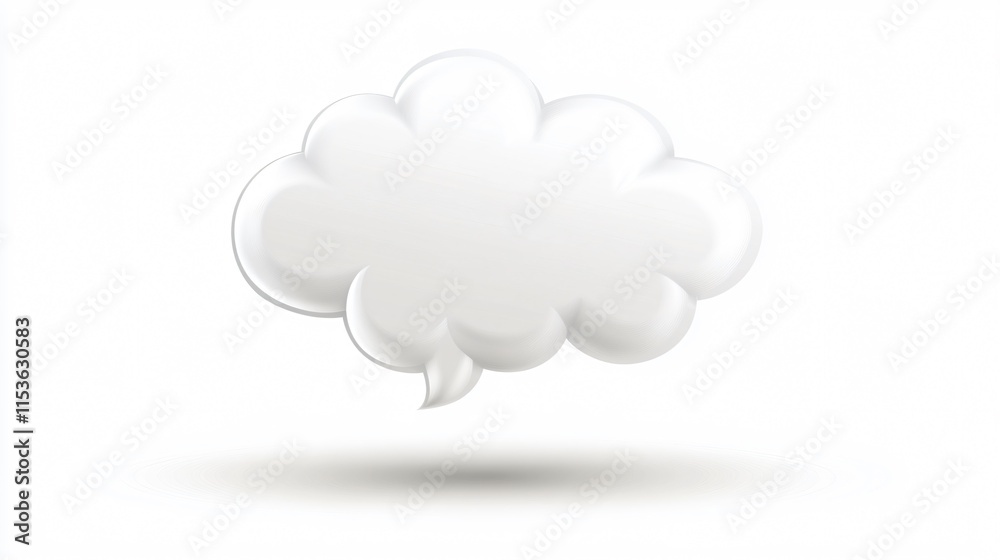 Creative Thought Bubble Icon for Innovative Ideas in Transparent Vector Isolated Background