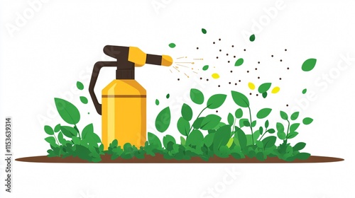 Fungicide Chemical Vector Isolated Illustration