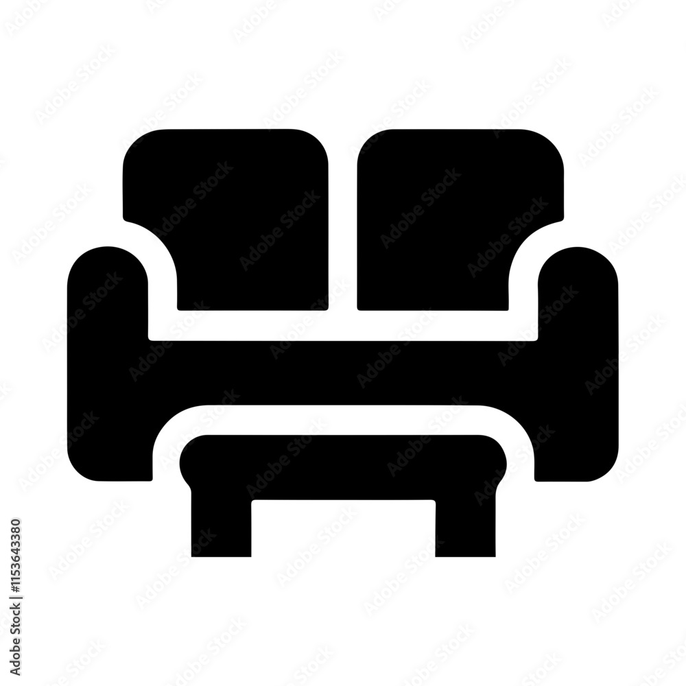Contemporary Lounge Symbol in Minimal Design Contemporary Lounge Symbol in Minimal Design