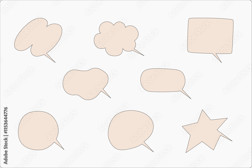set of bubbles for dialogue and conversation. bubbles vector set of bubbles for dialogue and conversation. bubbles vector