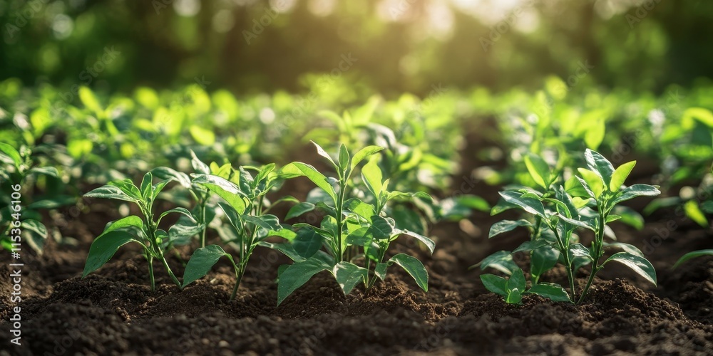 A thriving area filled with young jasmine plants growing healthily in nutrient rich soil showcases their vibrant beauty and potential. A thriving area filled with young jasmine plants growing healthily in nutrient rich soil showcases their vibrant beauty and potential.