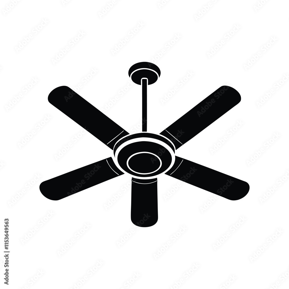 a ceiling fan icon on white background.eps a ceiling fan icon on white background.eps
