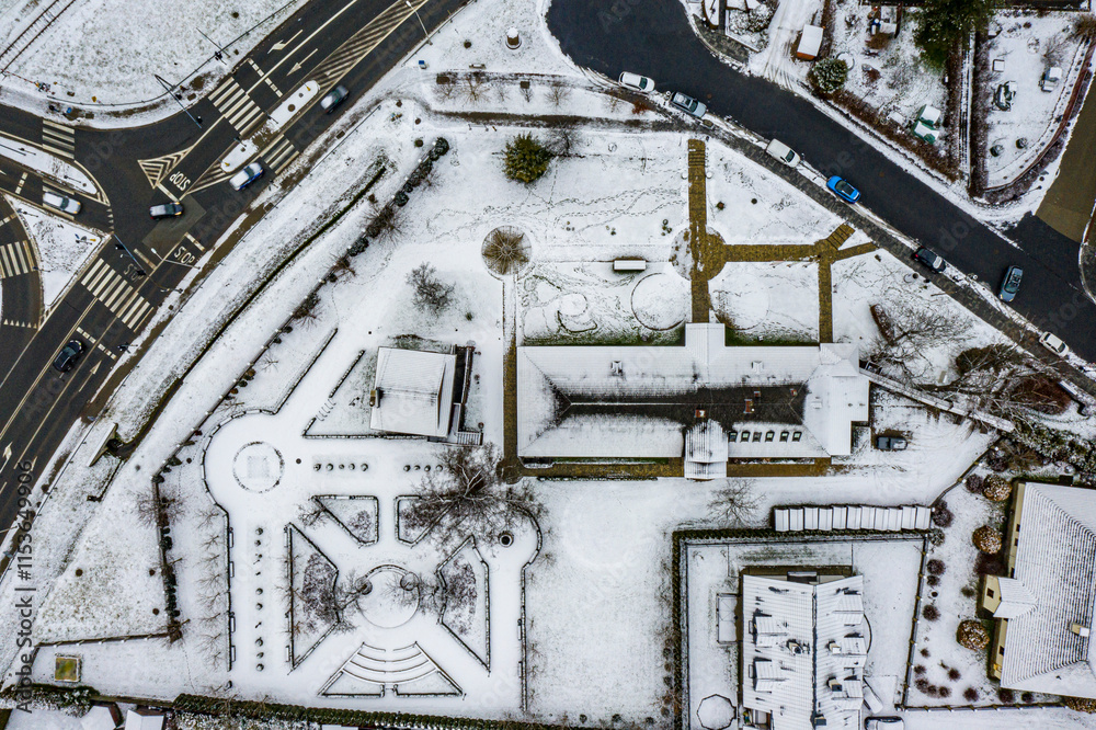 Fototapeta premium Muszyna zima widok ogólny