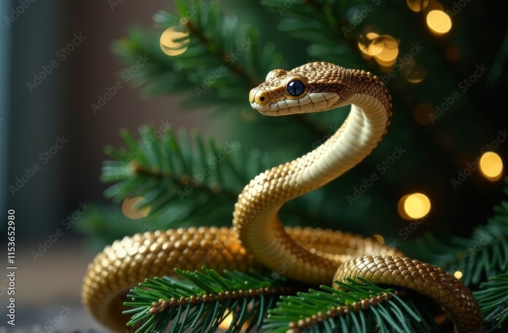 Fototapeta premium snake on the tree