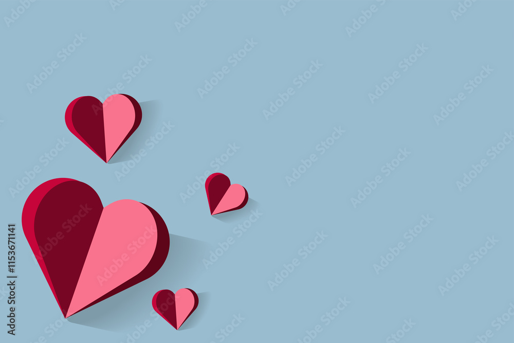 A flat-style heart graphic with contrasting shades of red and pink, creating a simple and modern aesthetic. A flat-style heart graphic with contrasting shades of red and pink, creating a simple and modern aesthetic.