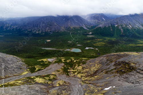 A valley in the northern mountains. photo