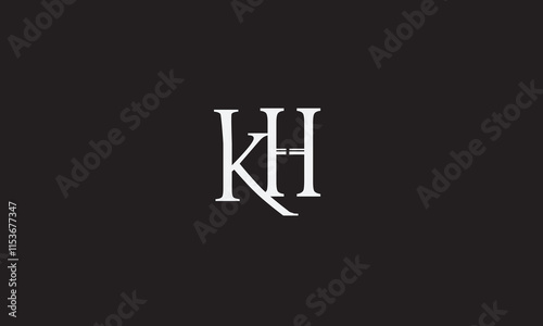 KH, HK, K, H Abstract Letters Logo Monogram