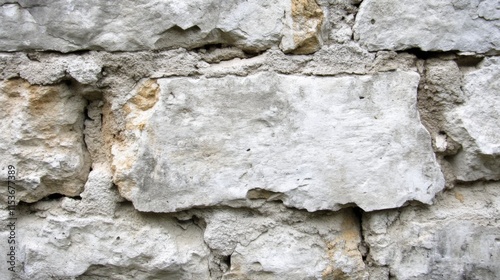 Natural White Masonry Wall with Time Lapse Effect