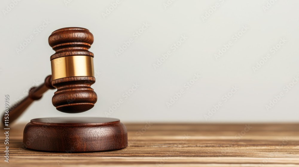 Non disclosure agreement concept. A wooden gavel rests on a table. Non disclosure agreement concept. A wooden gavel rests on a table.