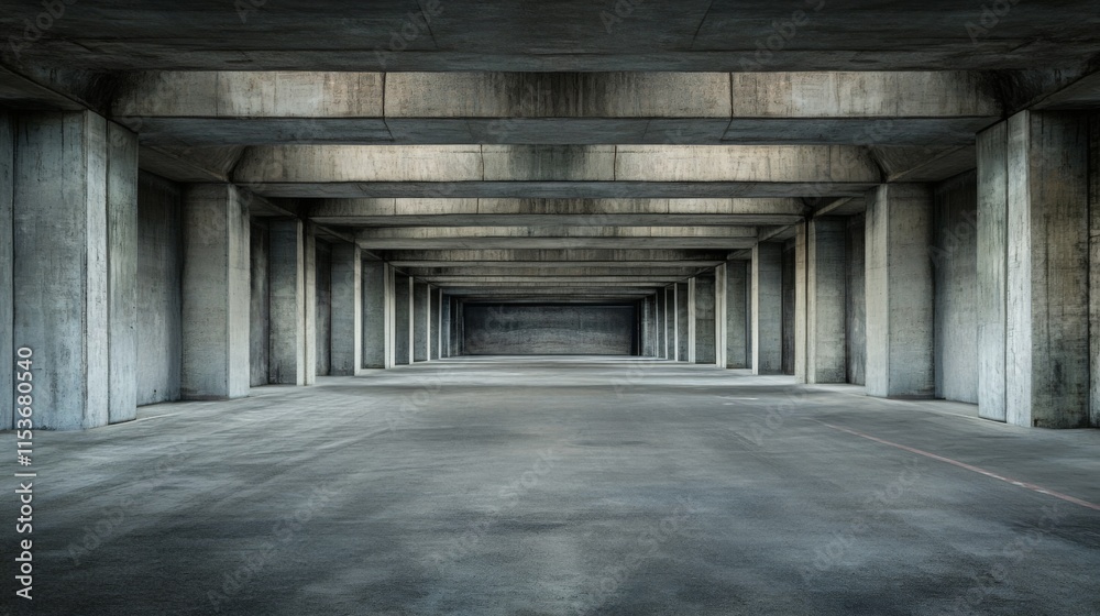 Urban Concrete Space with Natural Lighting Features Urban Concrete Space with Natural Lighting Features