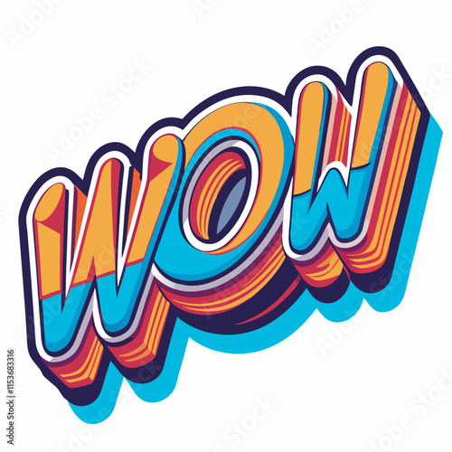 Wow text vector