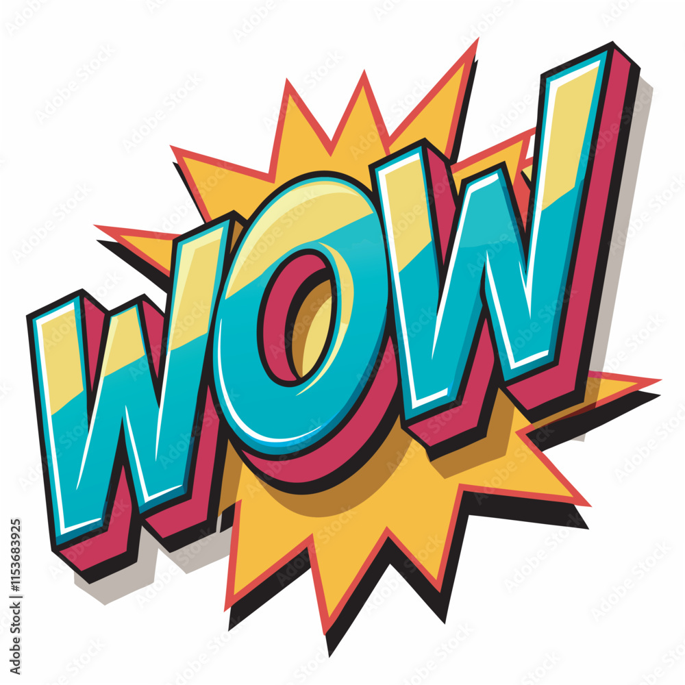 Wow text vector Wow text vector