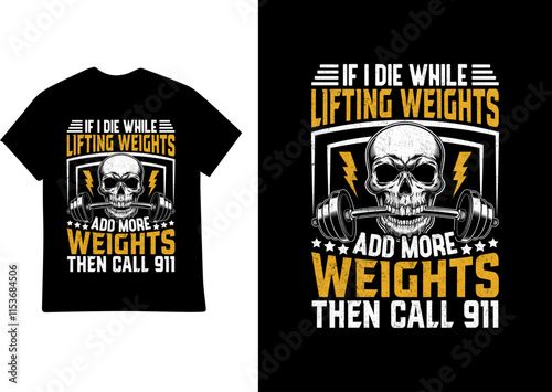 WORKING OUT GYM T SHIRT DESIGN VECTOR ILLUSTRATION