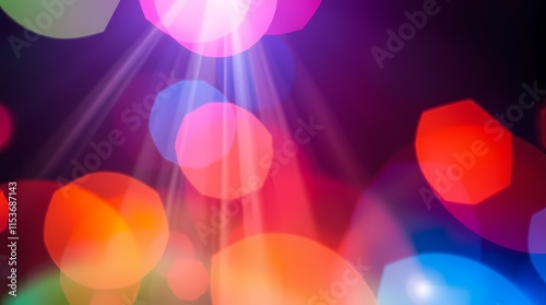 Vibrant Abstract Background with Bold Colors and Dynamic Patterns.