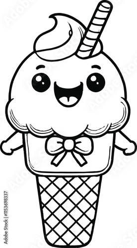 Kawaii Delights Sweet Treats Coloring Fun for Kids, Sugar & Smiles Kawaii Desserts to Color, Kawaii Candyland: Cute Sweet Treats Coloring Pages