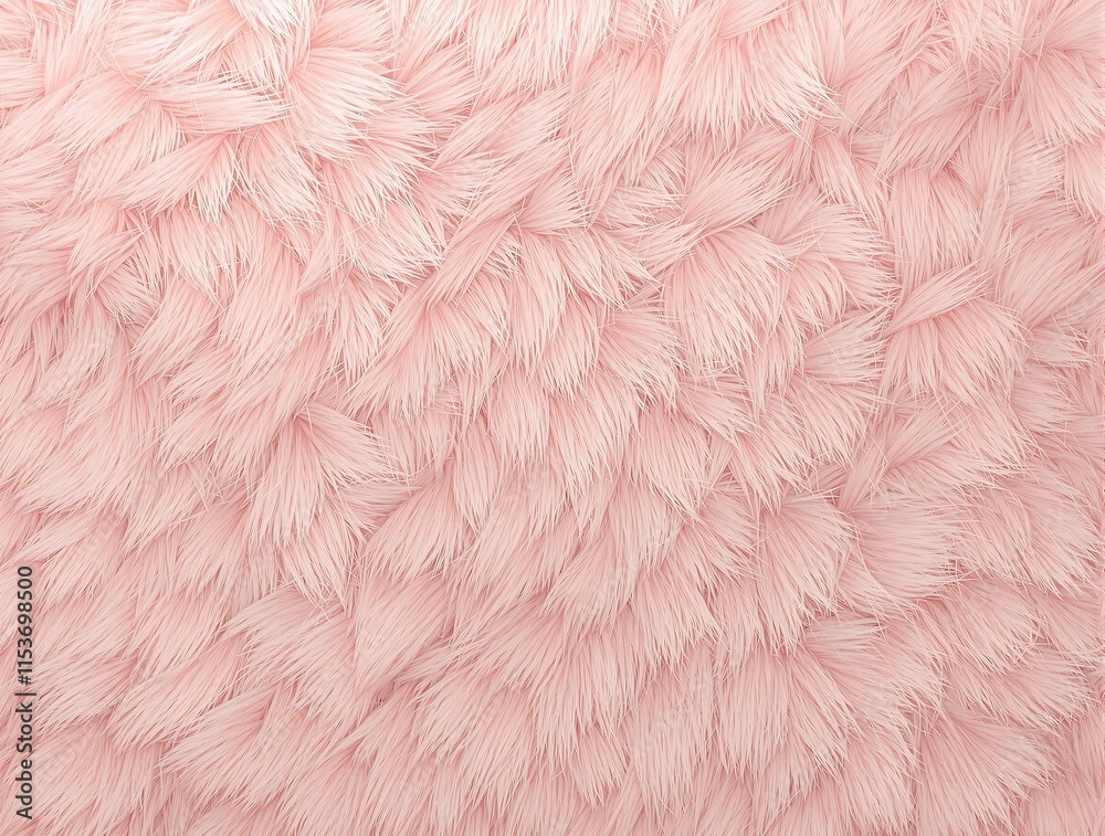 Fototapeta premium Pastel Pink Soft Fur Seamless Texture