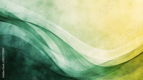 A wavy abstract background with corporate-style green and yellow tones, featuring subtle grunge textures photo