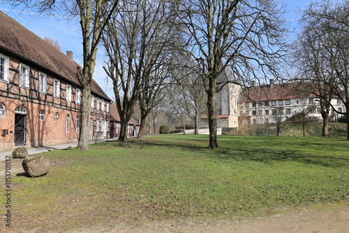 Wirtschaftsgebäude von Schloss Rheda im Zentrum von Rheda-Wiedenbrück	 photo