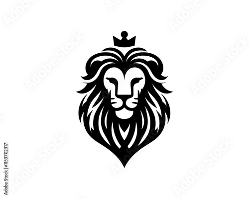 Wallpaper Mural Lion King logo design icon symbol vector illustration.  Torontodigital.ca