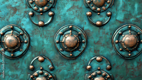 Verdigris. seamless texture. Verdigris. Illustration photo