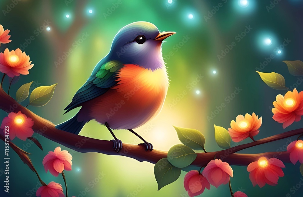 Obraz premium Beautiful bird with nature background for you.