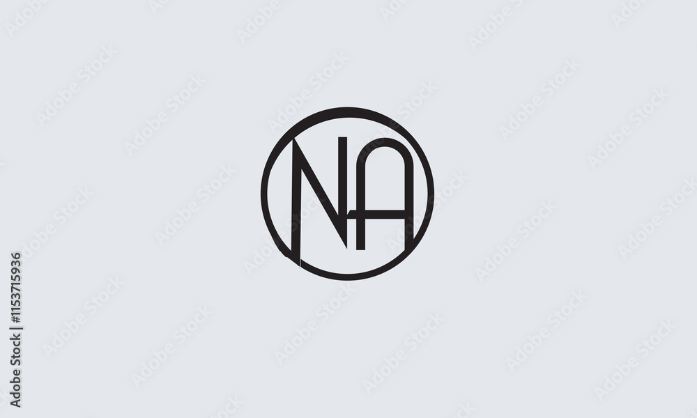 NA, AN, N, A Abstract Letters Logo Monogram NA, AN, N, A Abstract Letters Logo Monogram