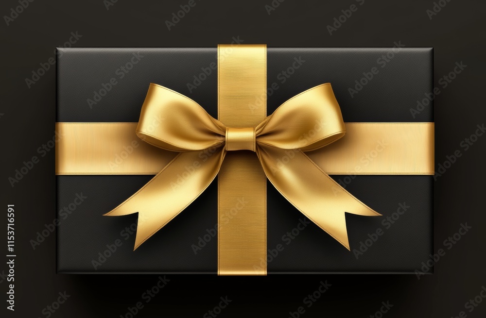 A festive gift box with a decorative bow, showcased from the top, against a clean background. Inside, there's a birthday surprise and a Christmas present, detailed with a close-up of golden tape. The