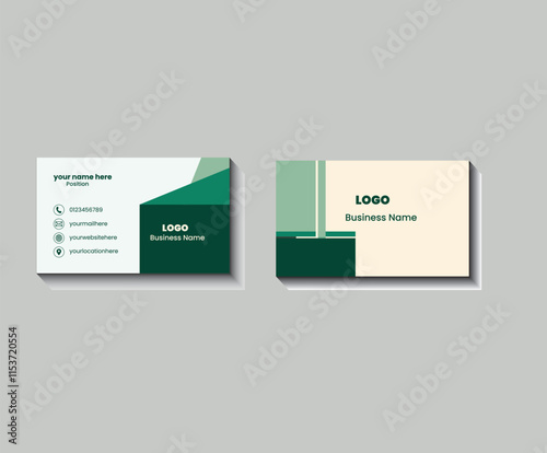 Creative Business card design template, Clean professional business card template, visiting card, business card template.