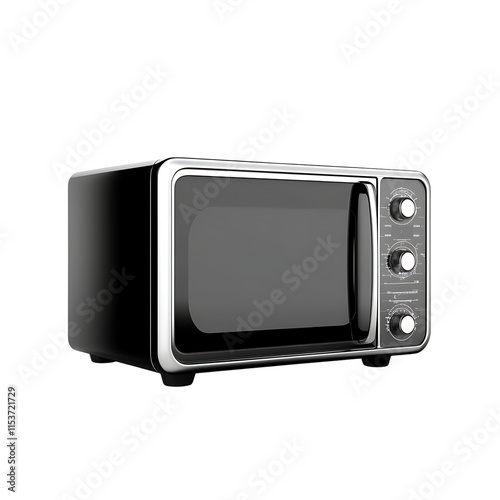 microwave isolated on white background full depth of field  photo