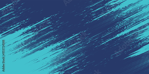 Minimal Abstract Blue Cyan Frame Grunge Sport Design In Dark Background