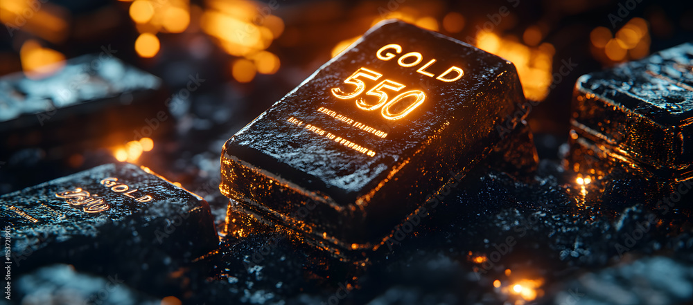 Bitcoin with Gold Bars and Glittering Lights Symbolizing Wealth and Cryptocurrency Investment Bitcoin with Gold Bars and Glittering Lights Symbolizing Wealth and Cryptocurrency Investment