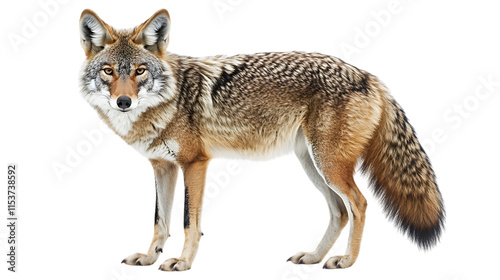 wolf isolated on white photo