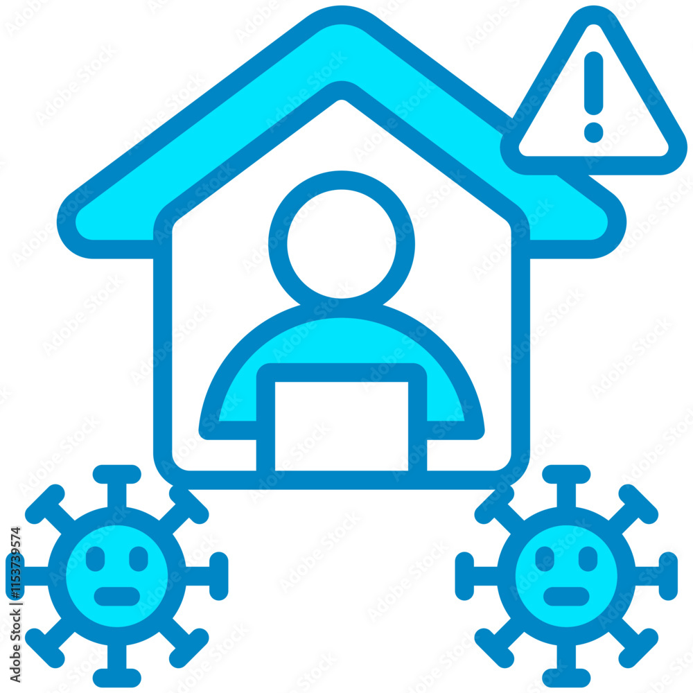 Obraz premium Virus Warning Icon