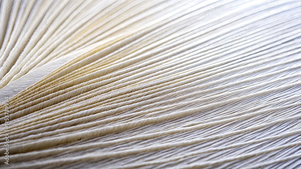 Obraz premium Worm's Eye View White Paper Background: Stunning Close-Up Texture, Abstract Design, Minimalist Style