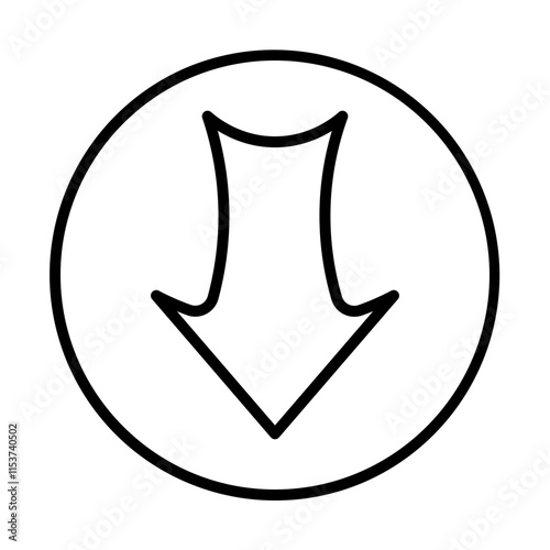 Arrow Down icon design