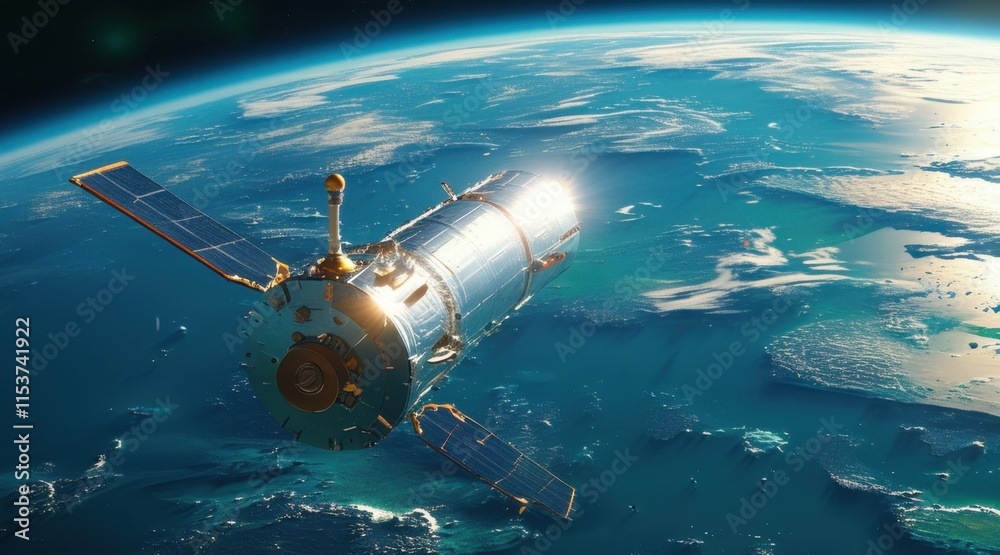 Obraz premium Satellite in Orbit .